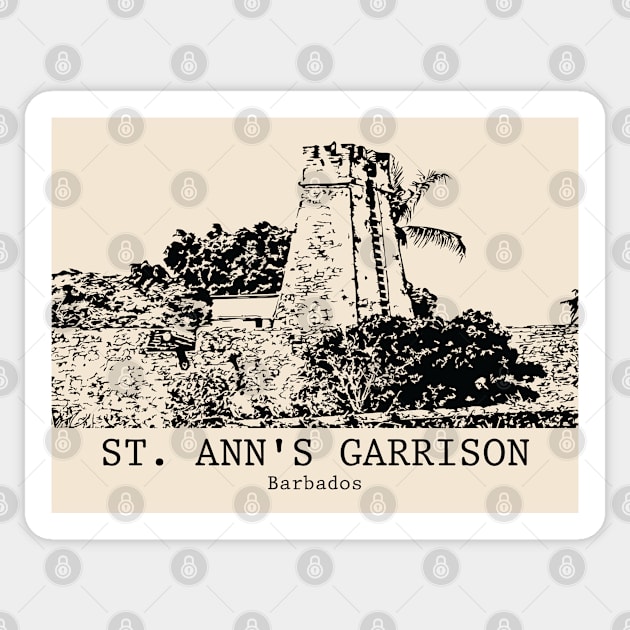 St. Ann's Garrison - Barbados Sticker by Lakeric